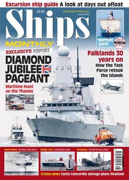 Ships Monthly cover - August 2012.